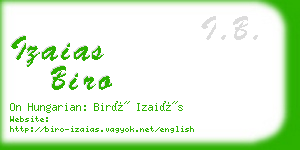 izaias biro business card